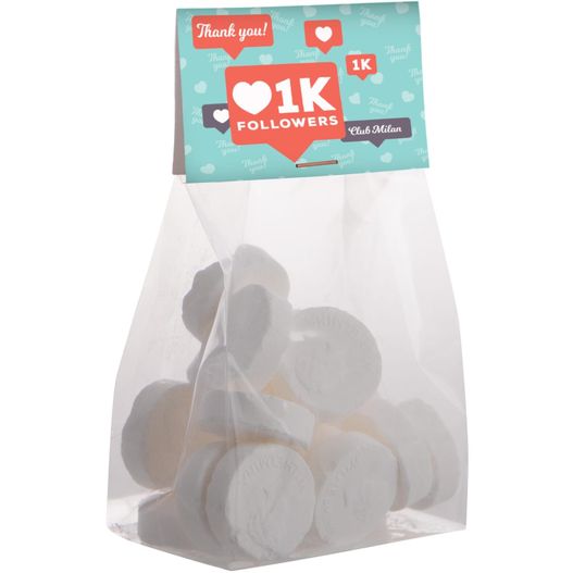 Produktabbildung Blockbeutel mit Topkarte und 100 g Süssigkeiten Blockbeutel mit Topkarte und 100 g Süssigkeiten (Bild 1)