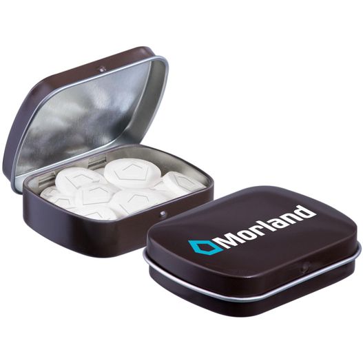 Mini Klappdeckeldose Logo Pfefferminz (Bild 1)