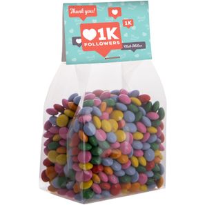 Blockbeutel mit Topkarte und 150 g Süssigkeiten