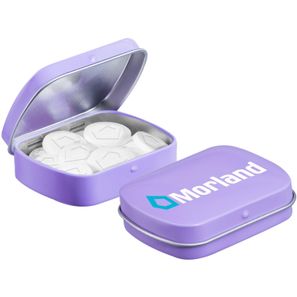 Mini Klappdeckeldose Logo Pfefferminz