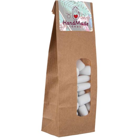 Papiertüte mit Fenster gefüllt mit Süssigkeiten (Bild 1)