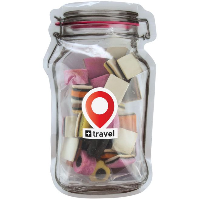 Briefkasten-"Weckglas" midi mit Süssigkeiten