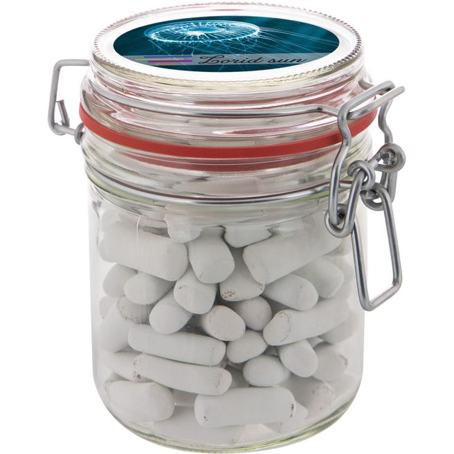 Produktabbildung Maxi Weckglas 0,4 Liter, mit Süßigkeiten Maxi Weckglas 0,4 Liter, mit Süßigkeiten