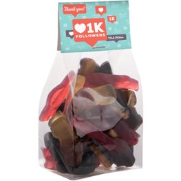 Produktabbildung Blockbeutel mit Topkarte und 150 g Süssigkeiten Blockbeutel mit Topkarte und 150 g Süssigkeiten