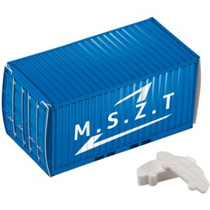 Mit Pfefferminz gefüllte Containerbox