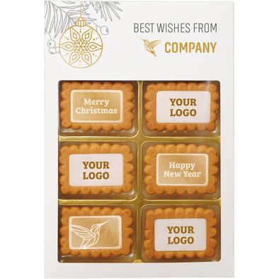 8 Kekse in einer Schachtel