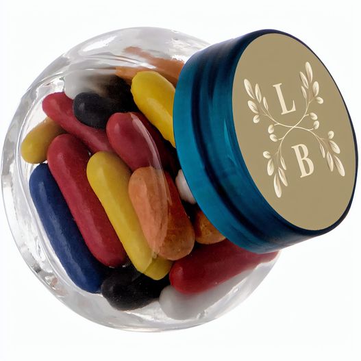 Mikro Glas 50 ml gefüllt mit Süßigkeiten (Bild 1)