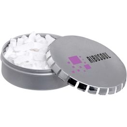 Produktabbildung Klick-Klack Dose gefüllt mit Pfefferminz in Standardform Klick-Klack Dose gefüllt mit Pfefferminz in Standardform