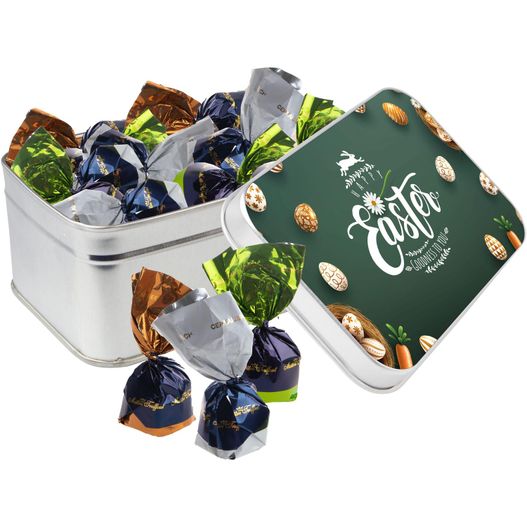 Rechteckige Dose gefüllt mit Süßigkeiten (Bild 1)