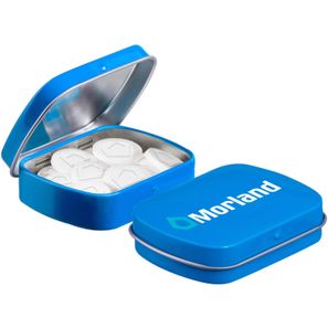 Mini Klappdeckeldose Logo Pfefferminz