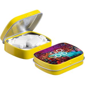 Mini Klappdeckeldose mit Form Pfefferminz