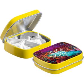 Mini Klappdeckeldose mit Form Pfefferminz