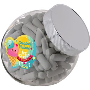 Medium Glas 0,9 Liter gefüllt mit Süßigkeiten