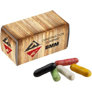 Containerbox gefüllt mit Süßigkeiten