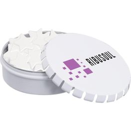 Klick-Klack Dose gefüllt mit Pfefferminz in Standardform