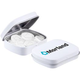 Mini Klappdeckeldose Logo Pfefferminz