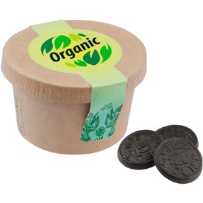 Kartonbecher mit Süßigkeiten