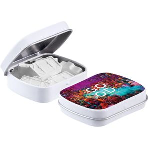 Mini Klappdeckeldose mit Form Pfefferminz