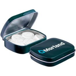 Produktabbildung Mini Klappdeckeldose Logo Pfefferminz Mini Klappdeckeldose Logo Pfefferminz