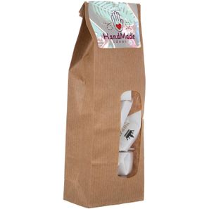 Papiertüte mit Fenster gefüllt mit Süssigkeiten