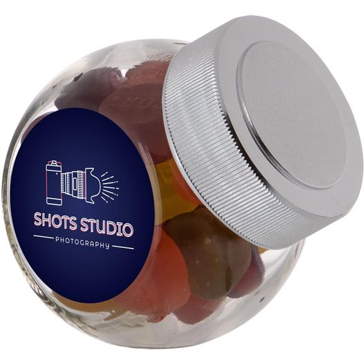 Produktabbildung Mini Glas 0,2 Liter gefüllt mit Süßigkeiten Mini Glas 0,2 Liter gefüllt mit Süßigkeiten (Bild 1)