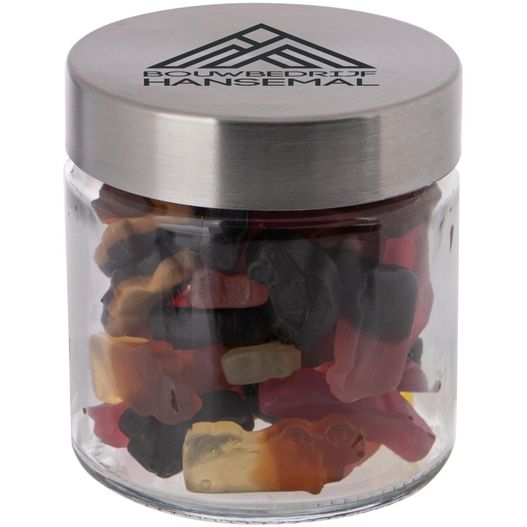 Produktabbildung Glas 0,35 Liter gefüllt mit Süßigkeiten Glas 0,35 Liter gefüllt mit Süßigkeiten (Bild 1)