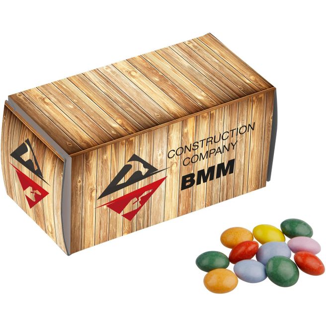 Containerbox gefüllt mit Süßigkeiten