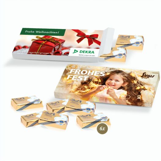 Präsentbox mit Lindt Schokotäfelchen (Bild 1)
