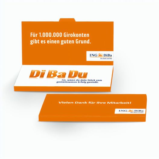 Grußkarte mit Schokoladentafel von Lindt (Bild 1)