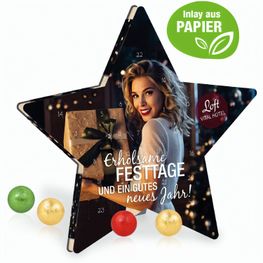 Adventskalender "Stern" mit Fairtrade® Schokolade