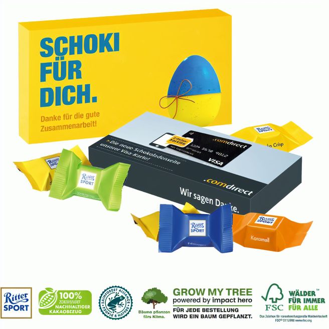 Ritter Sport Schokowürfel In Präsentbox