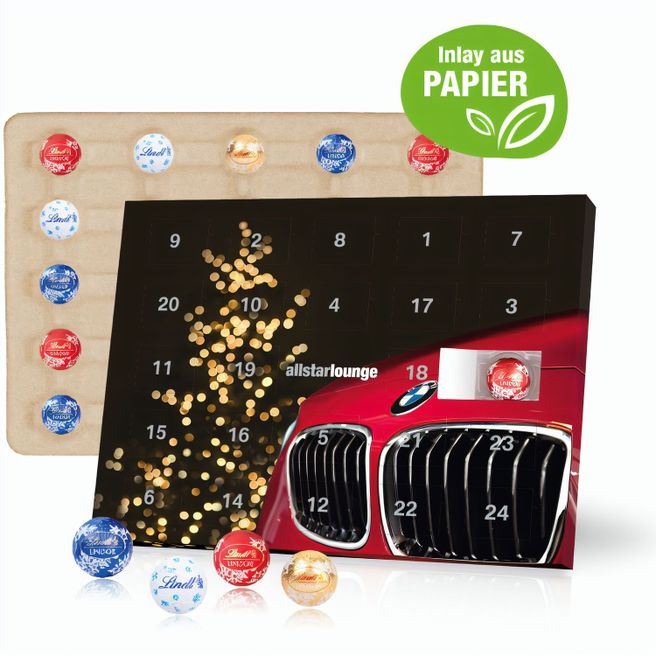 Tisch-Adventskalender Lindt "Gourmet Edition", Inlay aus Papier
