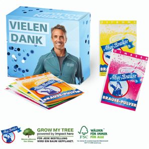 Werbebox mit Ahoj Brause Pulver