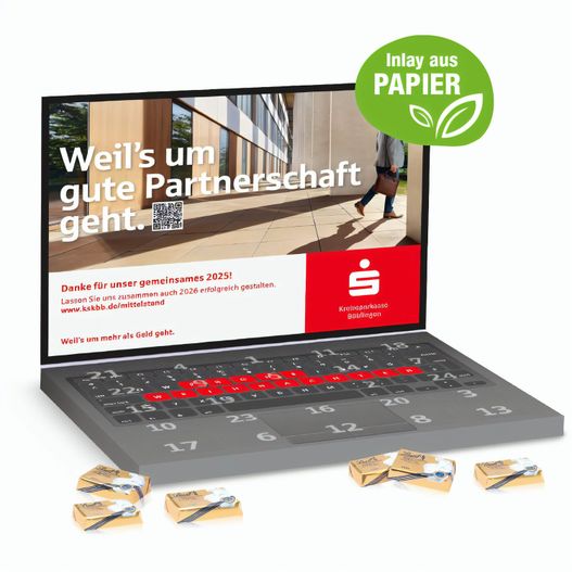 Adventskalender Laptop mit Lindt Schokolade (Bild 1)