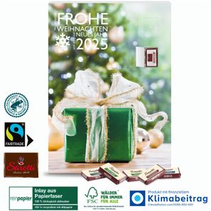 Wand-Adventskalender Organic mit Fairtrade-Kakao