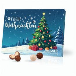 Tisch-Adventskalender mit Brandt Knusperkugeln
