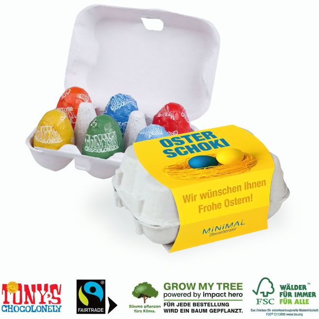 Schoko-Eier 6er mit Tony´s Schokolade