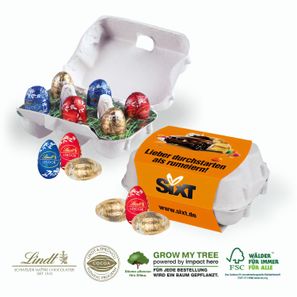 Schoko-Eier 6er mit Lindt Schokolade