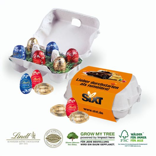 Schoko-Eier 6er mit Lindt Schokolade (Bild 1)
