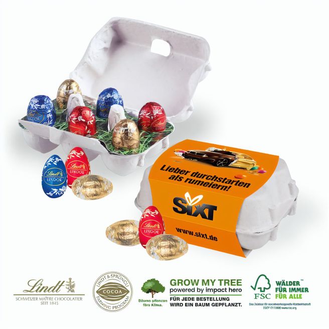 Schoko-Eier 6er mit Lindt Schokolade