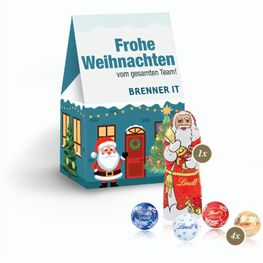 Präsent "Christmas Minis" mit Lindt Minis und Nikolaus
