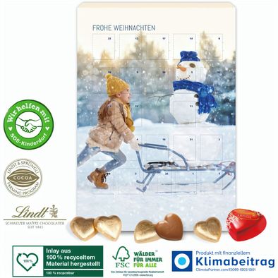 Adventskalender Lindt „Schokoladen-Herzen“