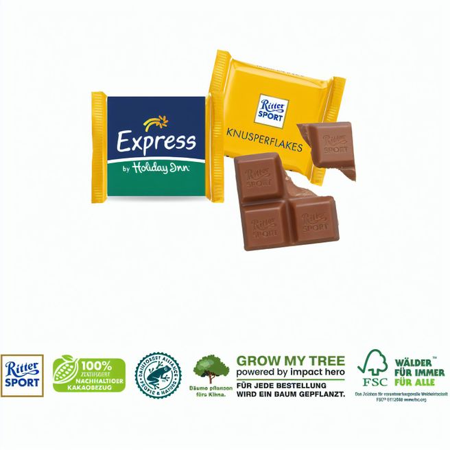 Ritter Sport „Mini“ mit Werbebanderole