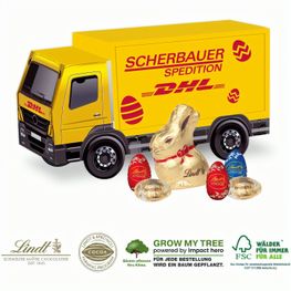 Produktabbildung 3D Präsent LKW Ostern mit Schokoladenmischung von Lindt 3D Präsent LKW Ostern mit Schokoladenmischung von Lindt