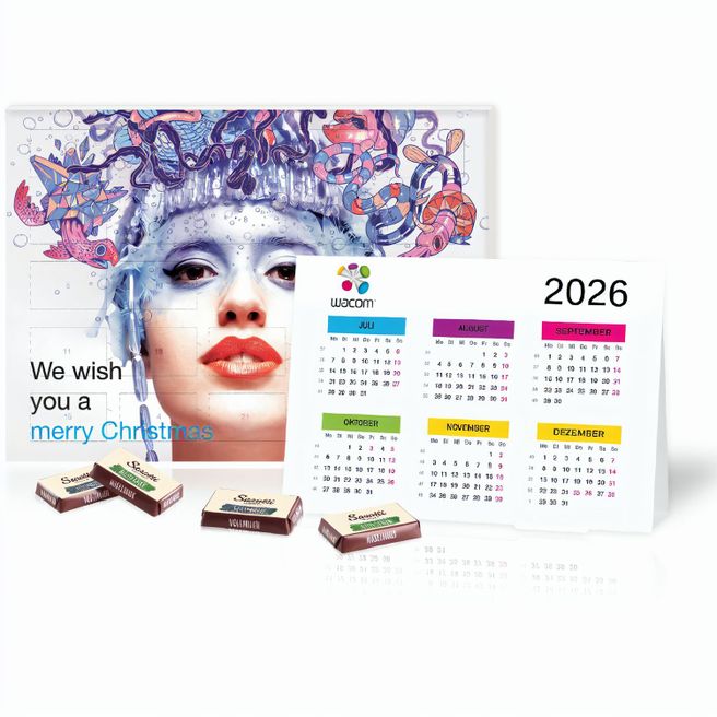Produktabbildung „2 in 1“ Marken-Adventskalender Sarotti mit Jahresplaner „2 in 1“ Marken-Adventskalender Sarotti mit Jahresplaner