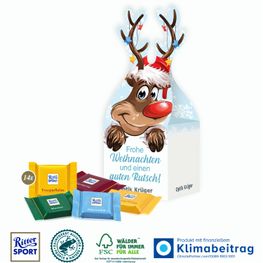 3D Präsent „Rentier“ mit süßer Füllung