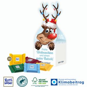 3D Präsent „Rentier“ mit süßer Füllung