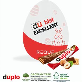 Produktabbildung Werbekarte „Osterei” mit Duplo Werbekarte „Osterei” mit Duplo