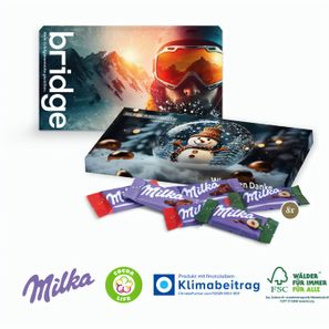 Milka Schokotäfelchen in Präsentbox