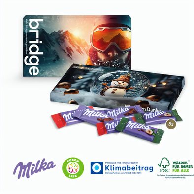 Milka Schokotäfelchen in Präsentbox